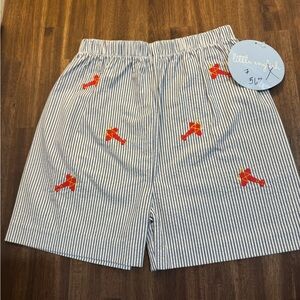 Little English Blue Striped Shorts